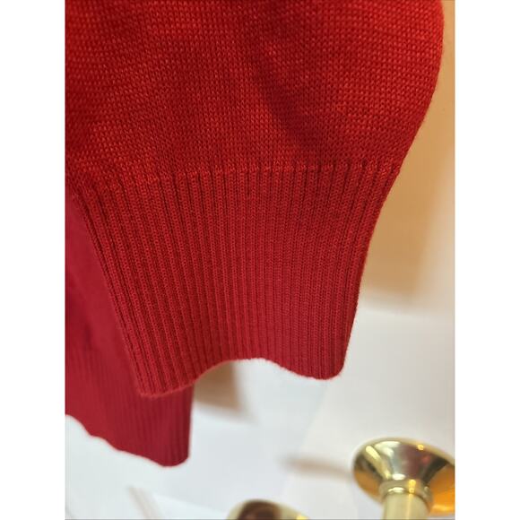 Claudio Campione Men’s red sweater ¼ Zip Yachting Pullover taping logo embroirdy - Picture 7 of 14